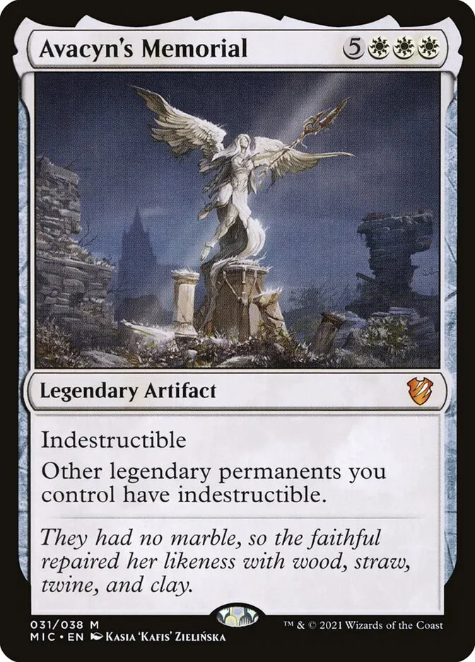 2021 Midnight Hunt Commander Avacyn's Memorial mythic #31 mythic card image