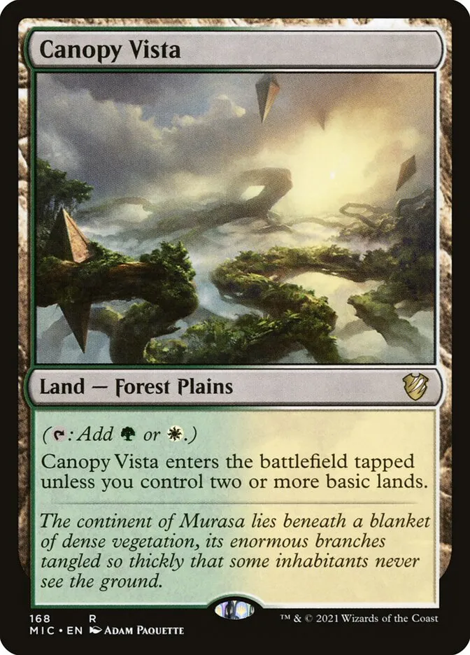 2021 Midnight Hunt Commander Canopy Vista #168 rare card image