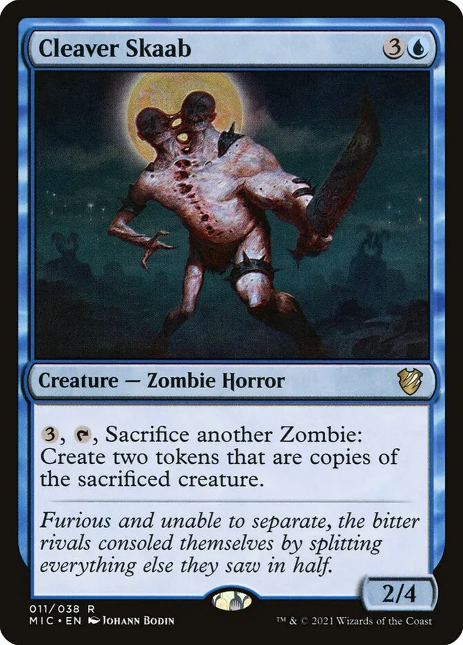 2021 Midnight Hunt Commander Cleaver Skaab rare #11 rare card image