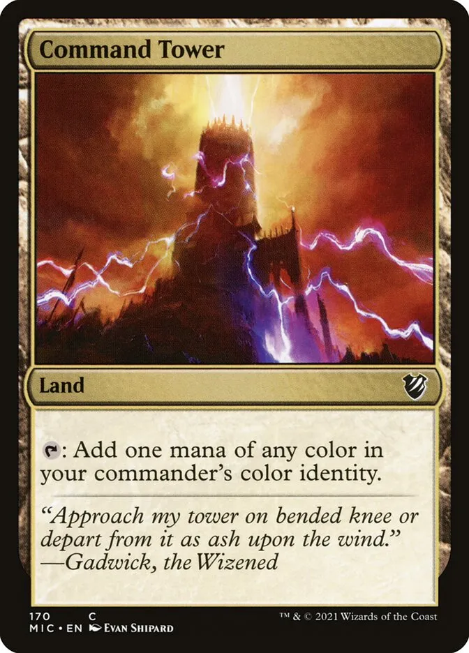 2021 Midnight Hunt Commander Command Tower common #170 common card image