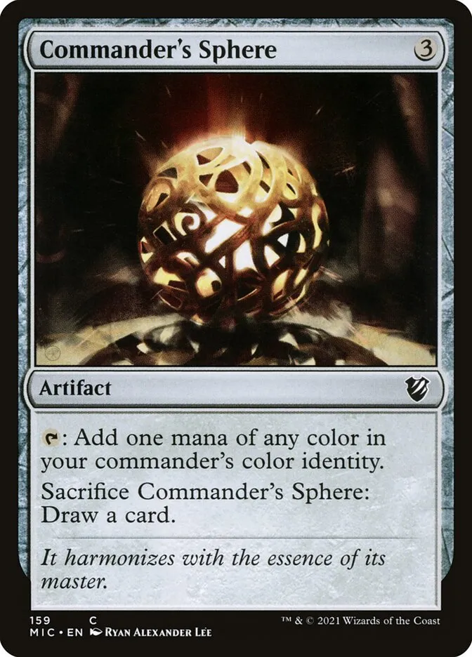 2021 Midnight Hunt Commander Commander's Sphere common #159 common card image