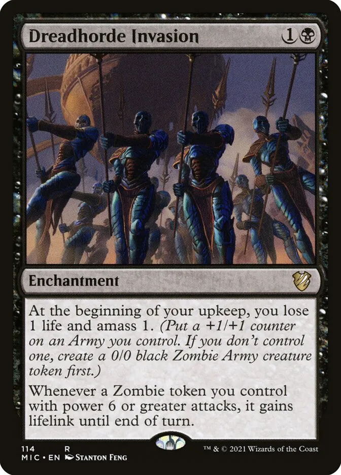 2021 Midnight Hunt Commander Dreadhorde Invasion #114 rare card image