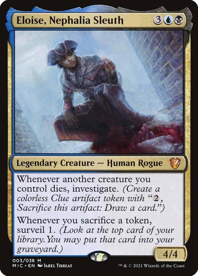 2021 Midnight Hunt Commander Eloise, Nephalia Sleuth [Foil] mythic #3 mythic card image