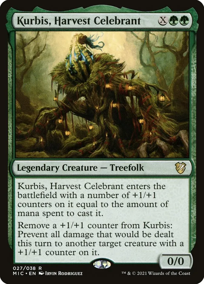 2021 Midnight Hunt Commander Kurbis, Harvest Celebrant rare #27 rare card image