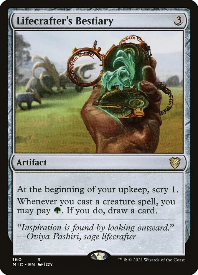 2021 Midnight Hunt Commander Lifecrafter's Bestiary #160 rare card image