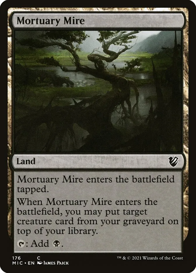 2021 Midnight Hunt Commander Mortuary Mire common #176 common card image