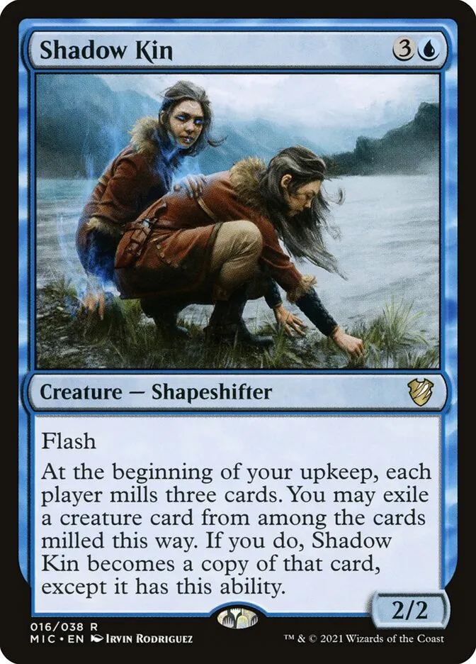 2021 Midnight Hunt Commander Shadow Kin rare #16 rare card image