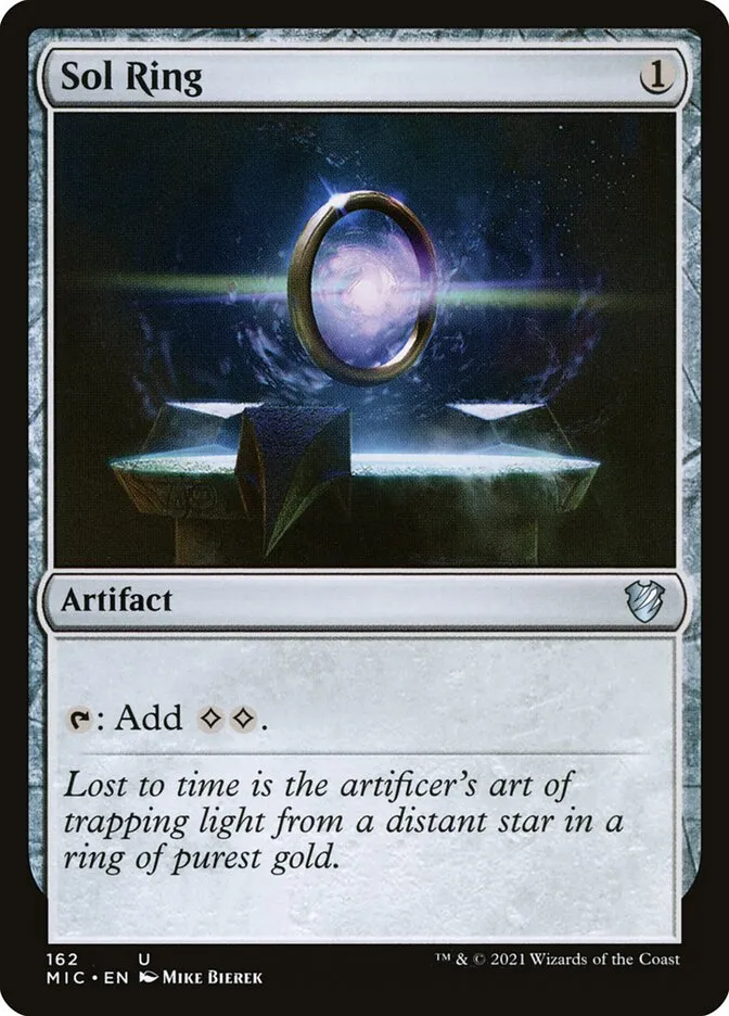 2021 Midnight Hunt Commander Sol Ring uncommon #162 uncommon card image