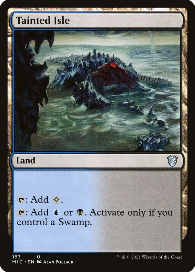 2021 Midnight Hunt Commander Tainted Isle #183 uncommon card image