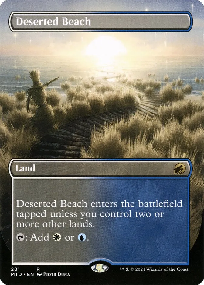 2021 Innistrad: Midnight Hunt Deserted Beach #281 rare card image