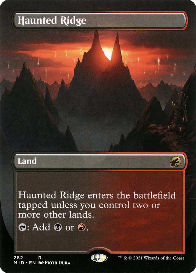 2021 Innistrad: Midnight Hunt Haunted Ridge #282 rare card image