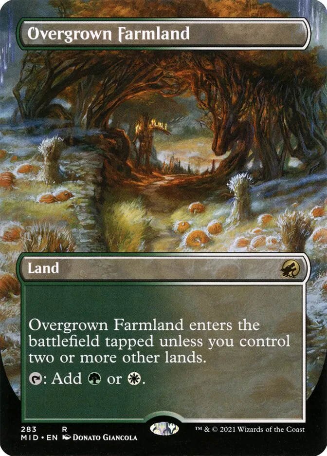 2021 Innistrad: Midnight Hunt Overgrown Farmland #283 rare card image