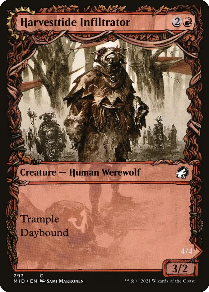 2021 Innistrad: Midnight Hunt Harvesttide Infiltrator // Harvesttide Assailant #293 common card image