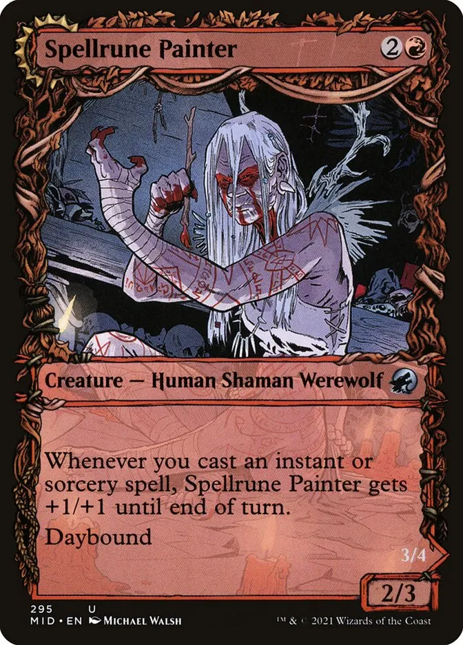 2021 Innistrad: Midnight Hunt Spellrune Painter // Spellrune Howler #295 uncommon card image