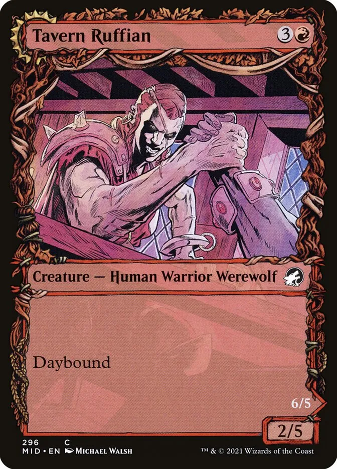 2021 Innistrad: Midnight Hunt Tavern Ruffian // Tavern Smasher #296 common card image