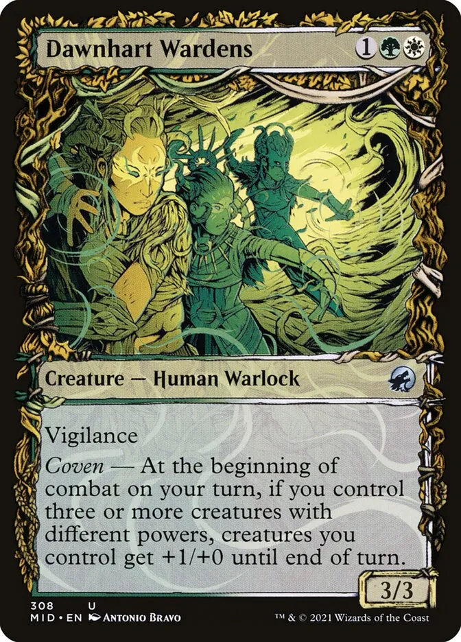 2021 Innistrad: Midnight Hunt Dawnhart Wardens #308 uncommon card image