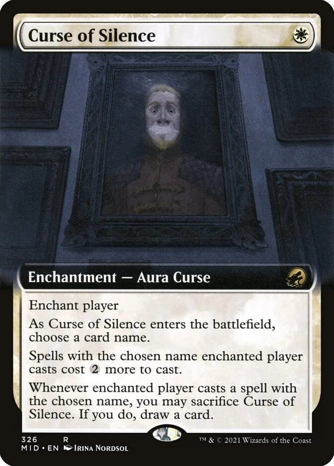 2021 Innistrad: Midnight Hunt Curse of Silence #326 rare card image