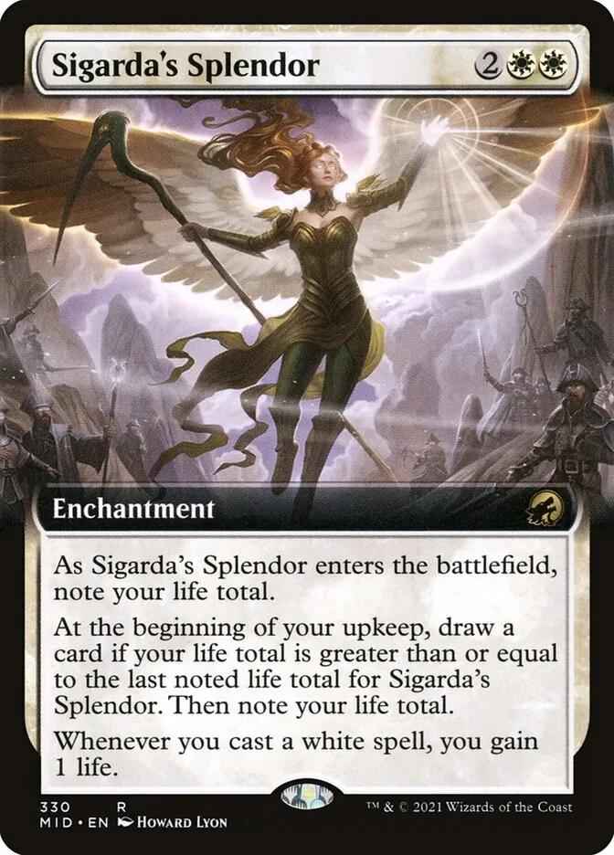 2021 Innistrad: Midnight Hunt Sigarda's Splendor #330 rare card image