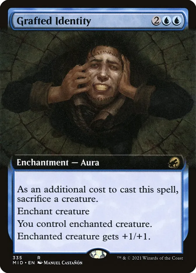 2021 Innistrad: Midnight Hunt Grafted Identity #335 rare card image