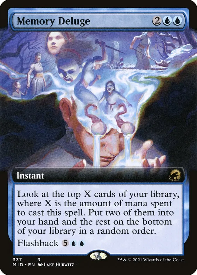 2021 Innistrad: Midnight Hunt Memory Deluge #337 rare card image