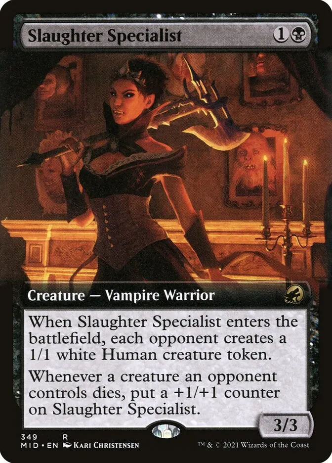 2021 Innistrad: Midnight Hunt Slaughter Specialist #349 rare card image