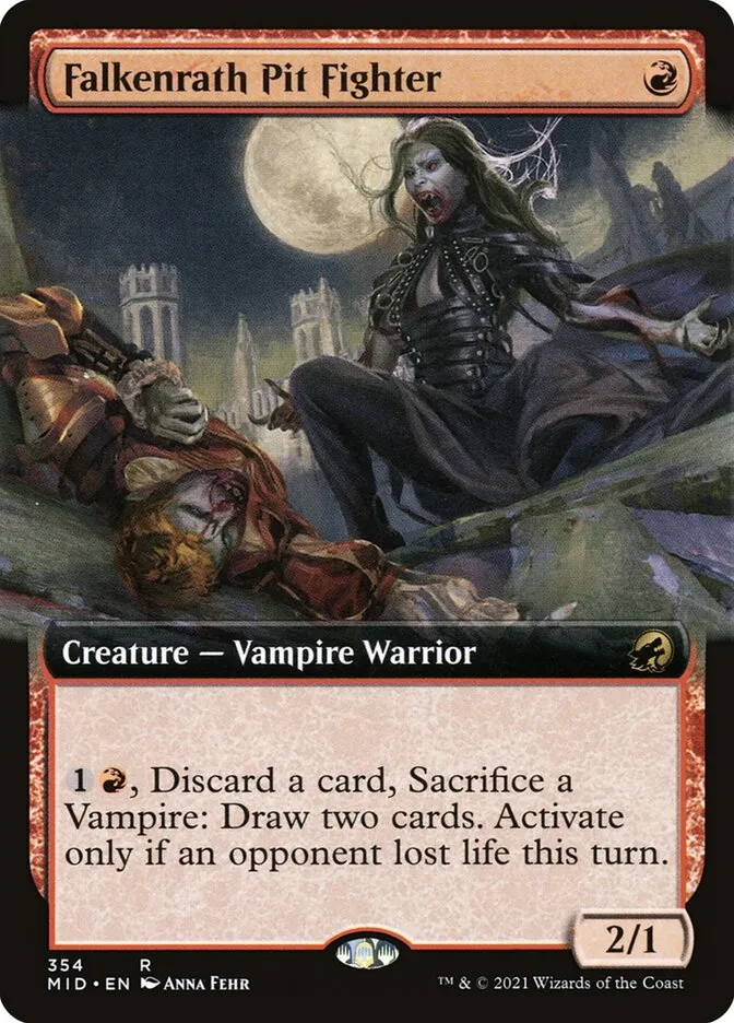 2021 Innistrad: Midnight Hunt Falkenrath Pit Fighter #354 rare card image