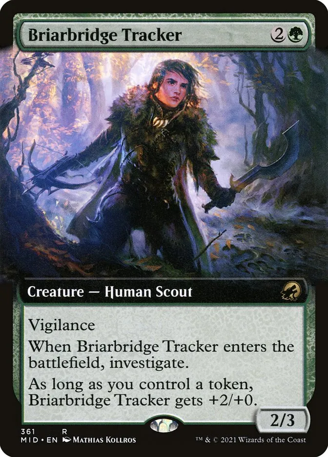 2021 Innistrad: Midnight Hunt Briarbridge Tracker #361 rare card image
