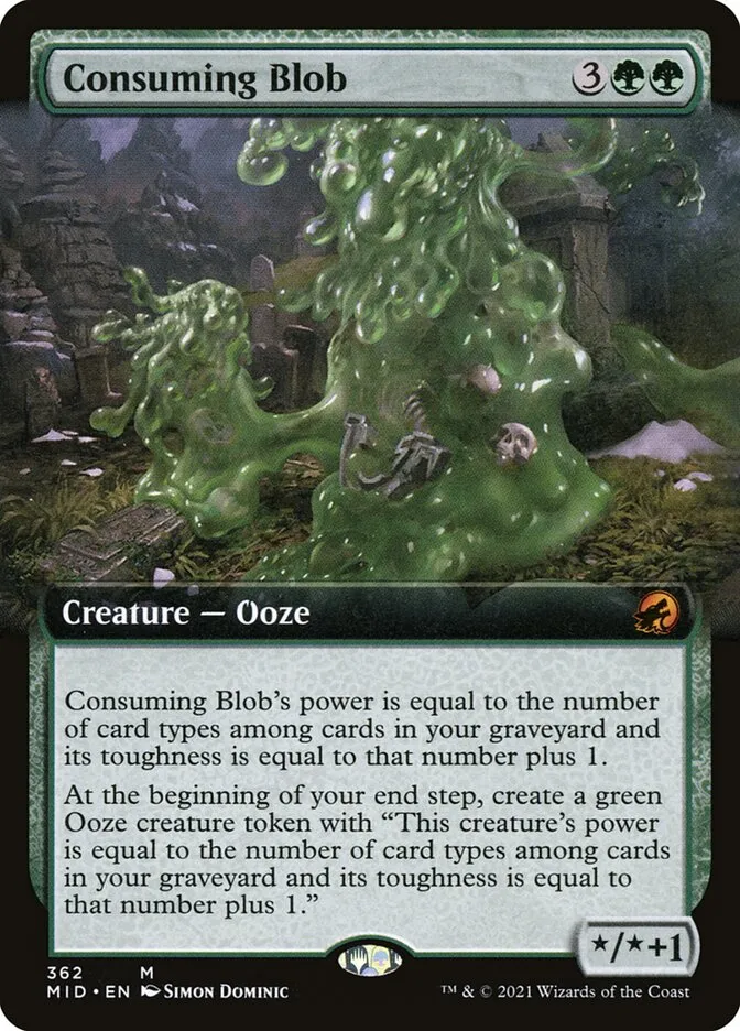 2021 Innistrad: Midnight Hunt Consuming Blob #362 mythic card image