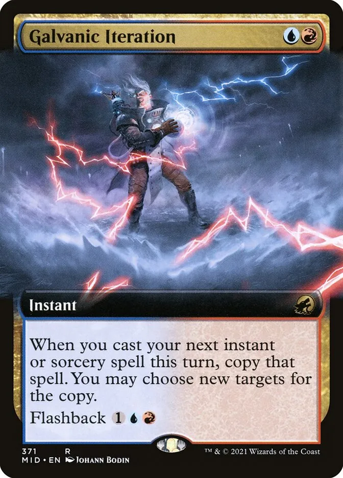 2021 Innistrad: Midnight Hunt Galvanic Iteration #371 rare card image