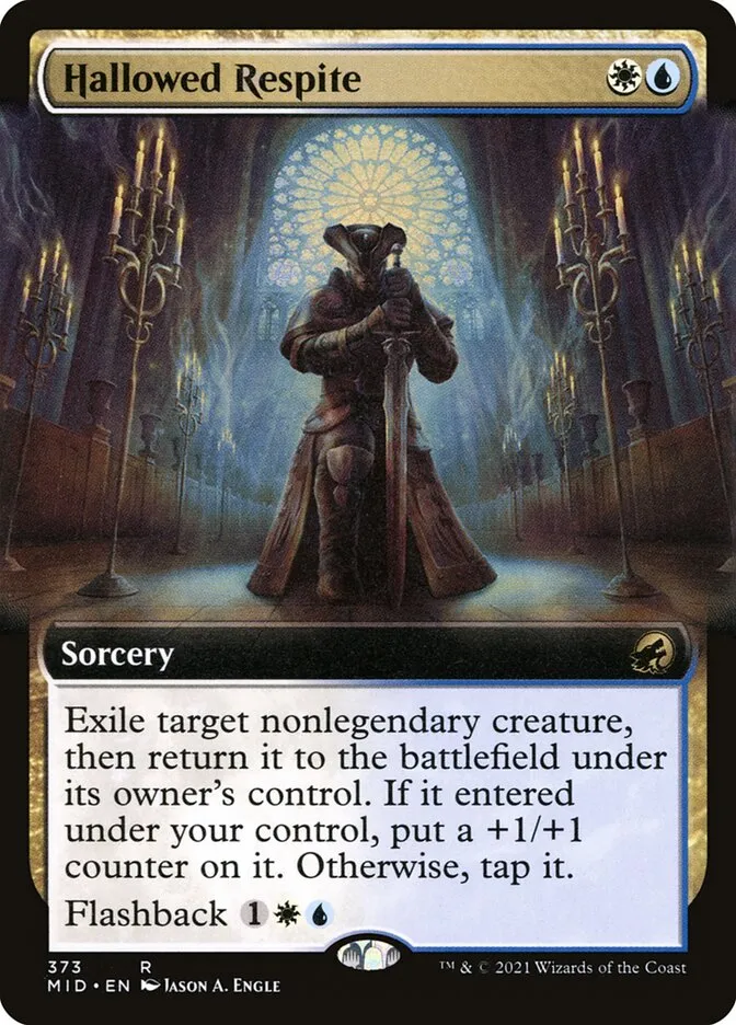 2021 Innistrad: Midnight Hunt Hallowed Respite #373 rare card image