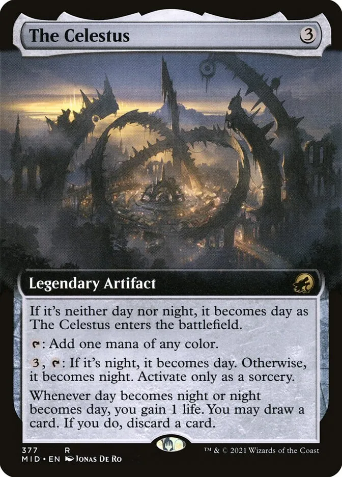 2021 Innistrad: Midnight Hunt The Celestus #377 rare card image