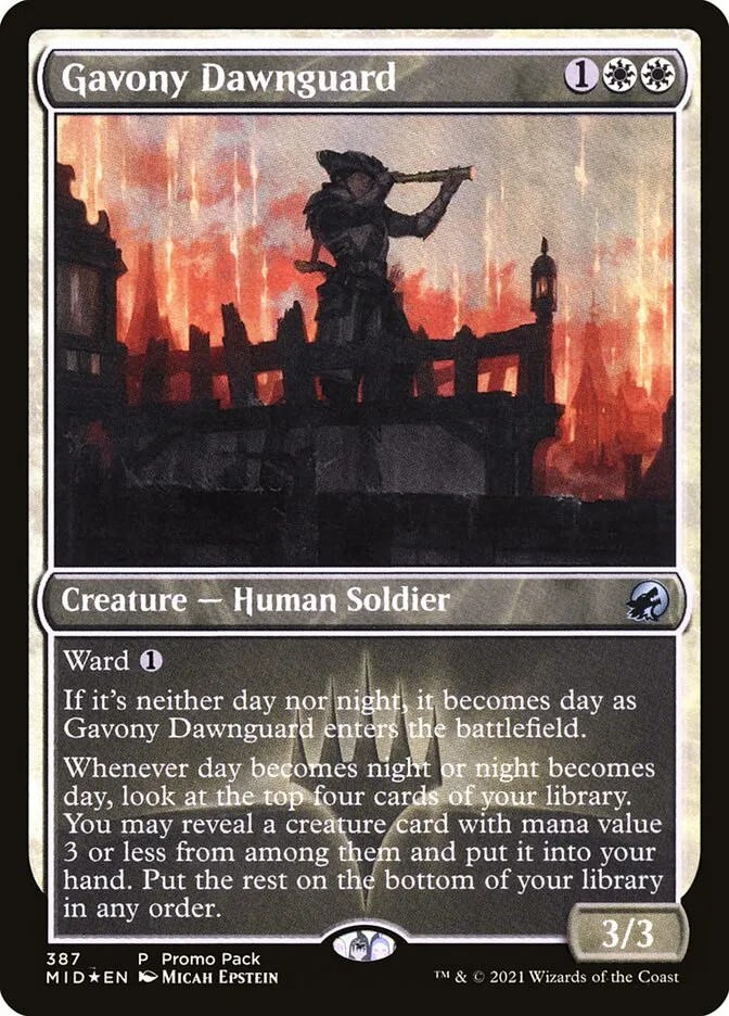 2021 Innistrad: Midnight Hunt Gavony Dawnguard uncommon #387 uncommon card image