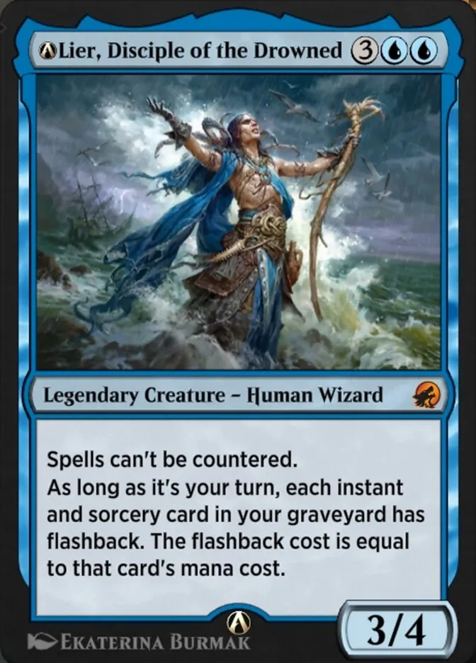 2021 Innistrad: Midnight Hunt A-Lier, Disciple of the Drowned mythic #A-59 mythic card image