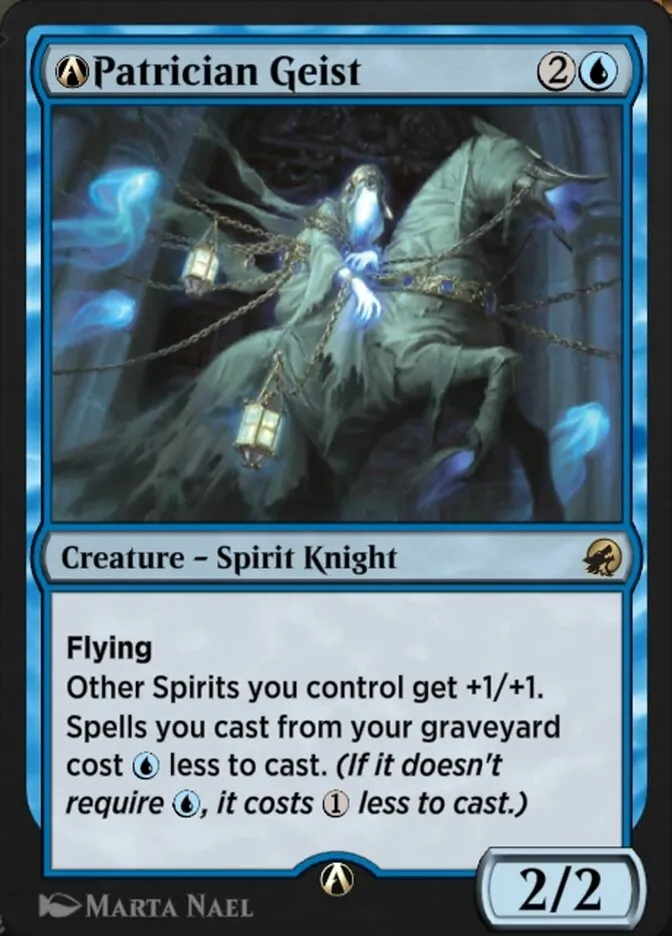 2021 Innistrad: Midnight Hunt A-Patrician Geist rare #A-69 rare card image