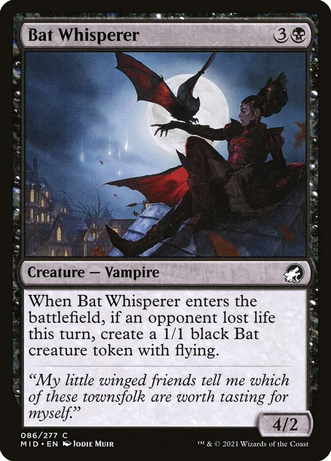 2021 Innistrad: Midnight Hunt Bat Whisperer #86 common card image