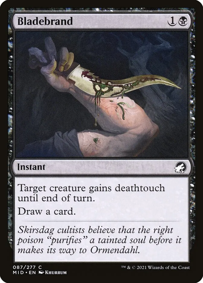 2021 Innistrad: Midnight Hunt Bladebrand #87 common card image