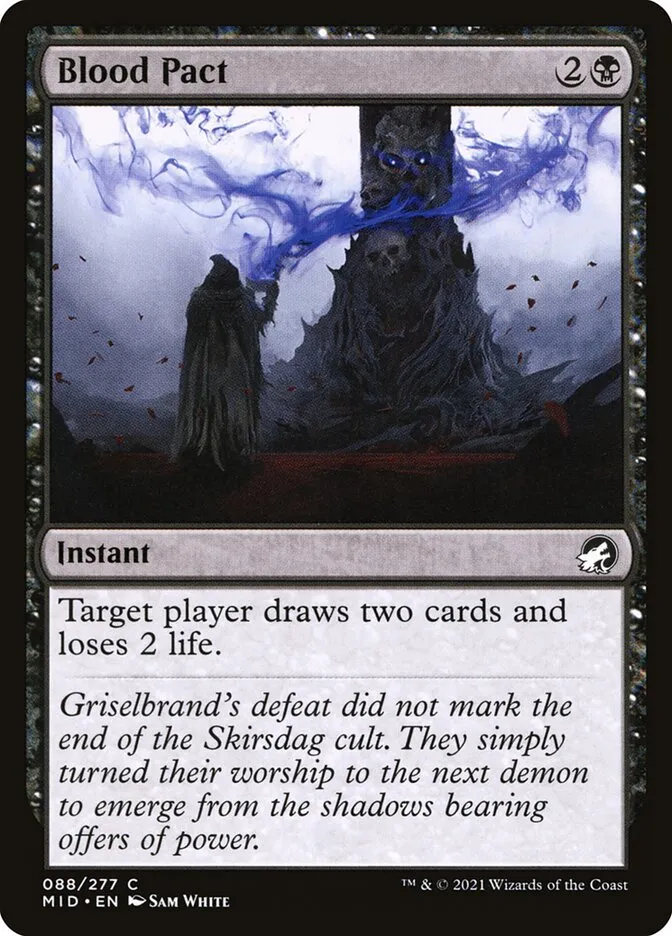 2021 Innistrad: Midnight Hunt Blood Pact #88 common card image
