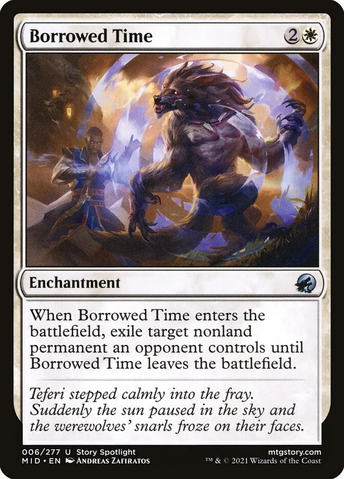 2021 Innistrad: Midnight Hunt Borrowed Time uncommon #6 uncommon card image