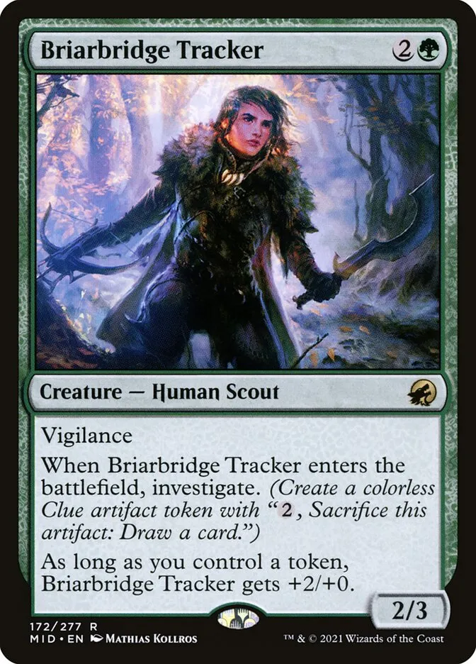2021 Innistrad: Midnight Hunt Briarbridge Tracker #172 rare card image