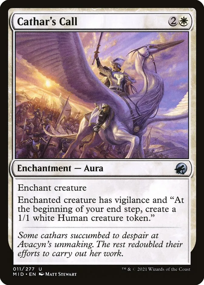 2021 Innistrad: Midnight Hunt Cathar's Call uncommon #11 uncommon card image