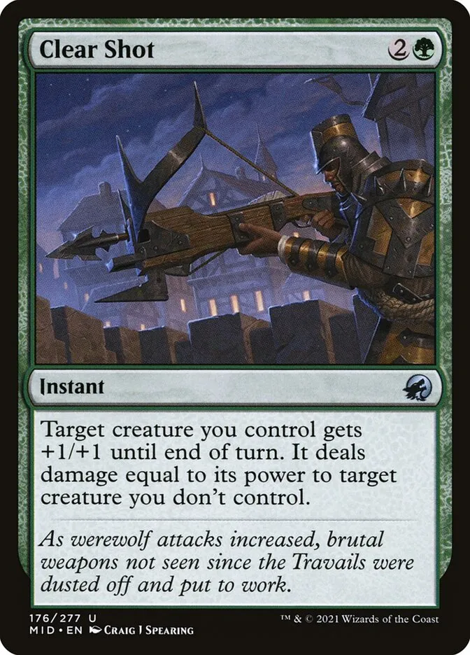 2021 Innistrad: Midnight Hunt Clear Shot #176 uncommon card image