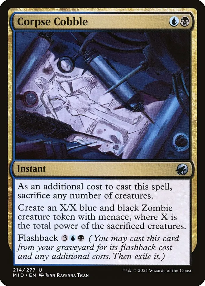 2021 Innistrad: Midnight Hunt Corpse Cobble #214 uncommon card image