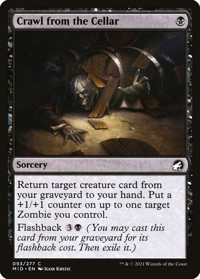 2021 Innistrad: Midnight Hunt Crawl from the Cellar #93 common card image