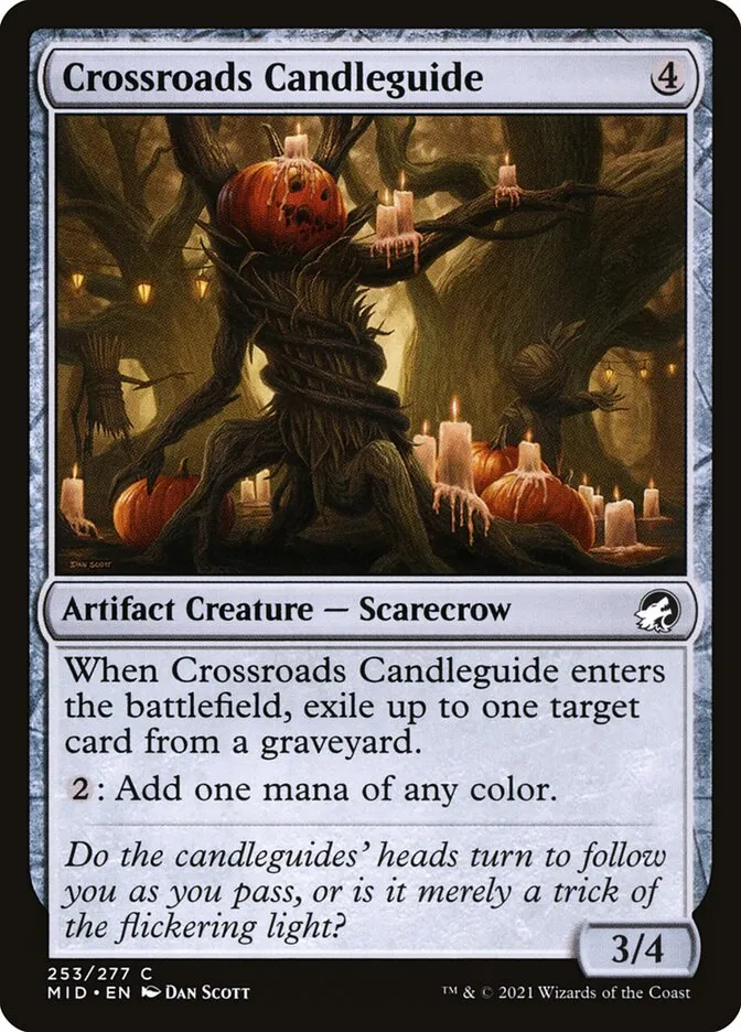 2021 Innistrad: Midnight Hunt Crossroads Candleguide #253 common card image