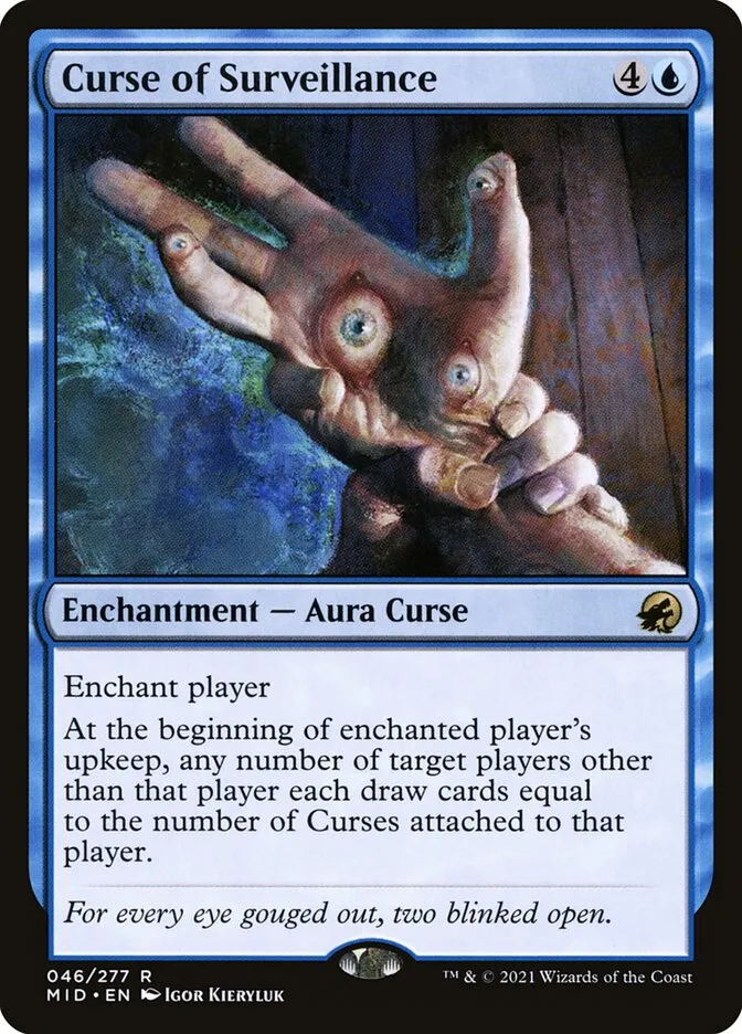 2021 Innistrad: Midnight Hunt Curse of Surveillance rare #46 rare card image