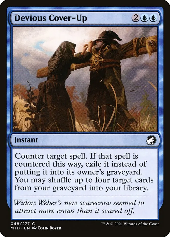 2021 Innistrad: Midnight Hunt Devious Cover-Up common #48 common card image