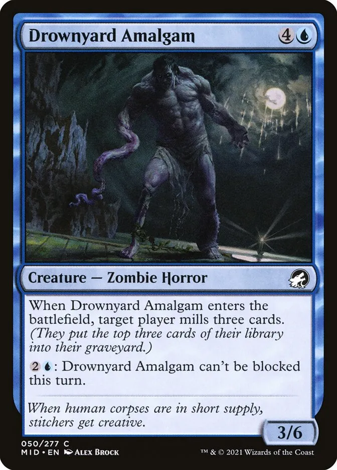 2021 Innistrad: Midnight Hunt Drownyard Amalgam common #50 common card image