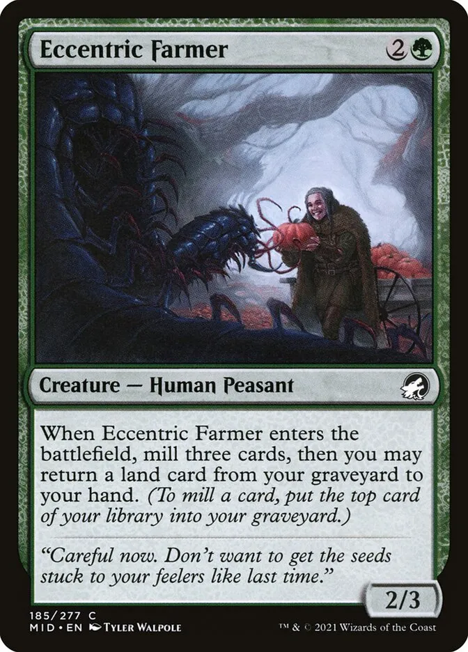 2021 Innistrad: Midnight Hunt Eccentric Farmer #185 common card image