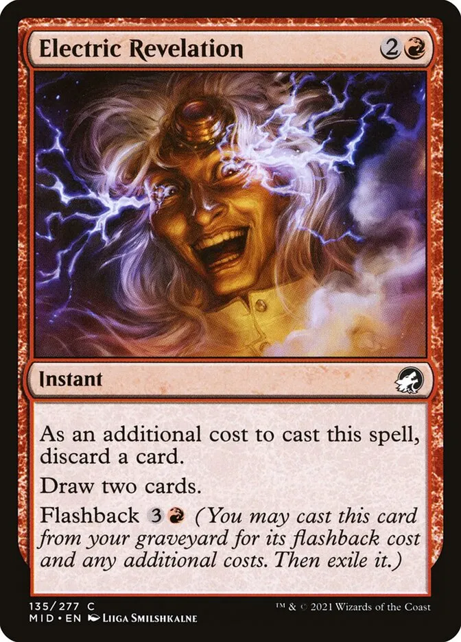 2021 Innistrad: Midnight Hunt Electric Revelation #135 common card image