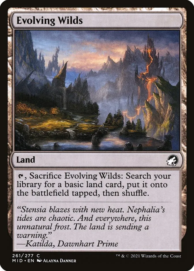 2021 Innistrad: Midnight Hunt Evolving Wilds #261 common card image